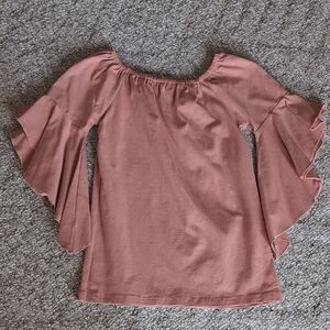Women's Pink Off-Shoulder Top